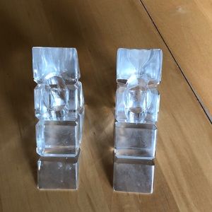 Crystal candlesticks